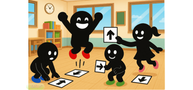 「矢印ジャンプ」活動イメージ画像