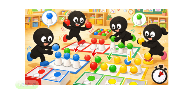 「色を統一しよう」活動イメージ画像