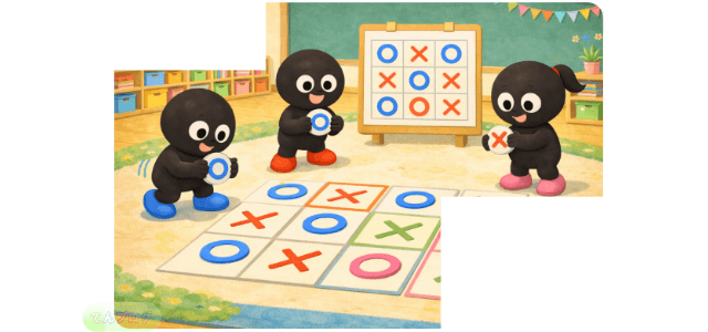 「まるバツ配置」活動イメージ画像